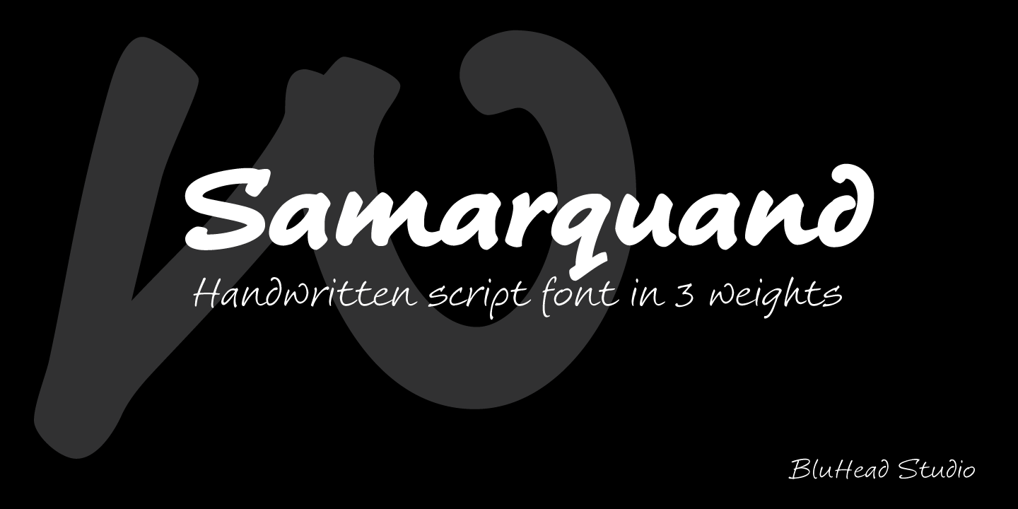 Пример шрифта Samarquand